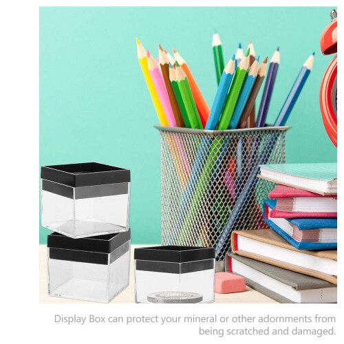 Rock Display Clear Cube Storage for Hobbyists 15 Set 1