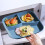 Assiette repas en fibres de paille de blé, 25 cm, 3 compartiments 4