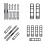 Bicycle Flashlight Strap Silicone Handlebar Mount Band 8