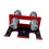 Barbell Holder for Squat Rack Vertical Red 2