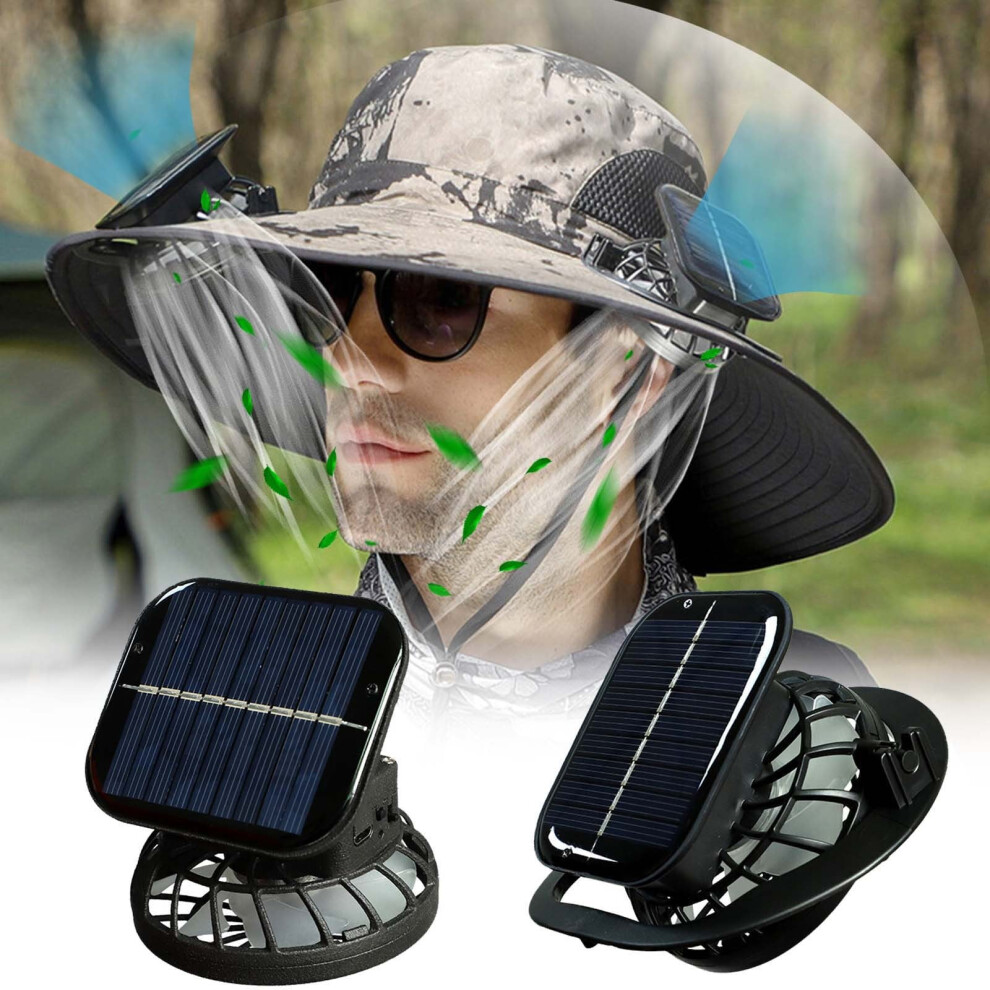 Solar And Usb Rechargeable Electric Fan With High Wind 9023022687746