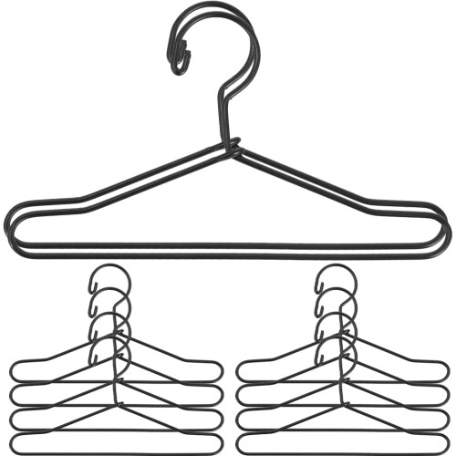 Mini cintres en métal pour maison de poupée (10 pièces) 2