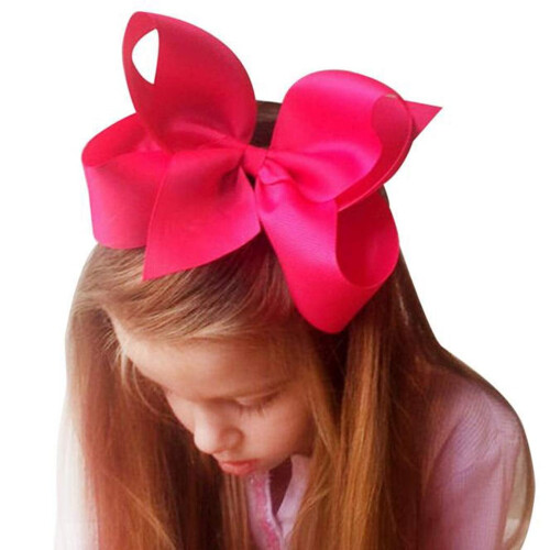 Presilha de cabelo rosa estilo jacaré, 15 cm (6 polegadas) 1