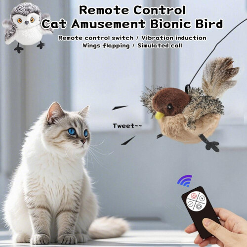 Interactive Rechargeable Cat Toy with Feather Tail 2