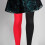 Masquerade Legging Tights Black Red Women 1 Pc 2