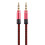 Aux-ljudkabel3,5 mm nylonflätad 2 st 5