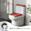Ensemble de housses de couvercle de toilette élastiques pour chat de Noël 5