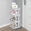 Shoe Rack Entryway Cabinet 4-Tier Plastic 21.26In 5