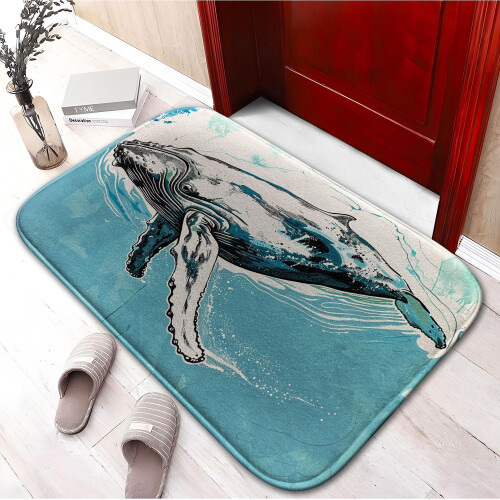 Whale Badetæppe Skridsikkert Memory Foam L 1