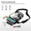 Damen-Schultertasche aus Polyester mit Marmorstruktur 7