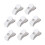 Refrigerator Side Door Clip White ABS 8 pcs 5