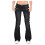 Schwarze Damen-Schlagjeans mit mittelhohem Bund, Größe S 3