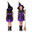 Hexen-Outfit-Set für Mädchen – Kurzarmtop, Rock, Hut 1