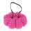 Almofada de alfinetes em formato de abóbora com bolinhas e alça elástica para o pulso. Rosa. 6