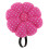 Almofada de alfinetes em formato de abóbora com bolinhas e alça elástica para o pulso. Rosa. 7