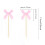 Bowknot Cake Toppers Set Romance Theme 10 pcs 2