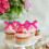 Bowknot Cake Toppers Set Romance Theme 10 pcs 3