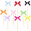 Bowknot Cake Toppers Set Romance Theme 10 Pieces 7