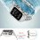 Apple Watch-rem og -etui i rustfrit stål til Series9to 6