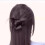 Feathered Bun Wig Clip-on Brown Black 4