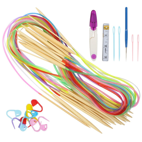 Guangmc knitting needles and crochet hooks set