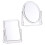 NICEXMAS Clear Polishing Vanity Mirror 2 pcs 3