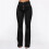 Jeans Leathar Síneach Meán-Choim do Mhná, Caolfheistithe Dubh XXXXL 6