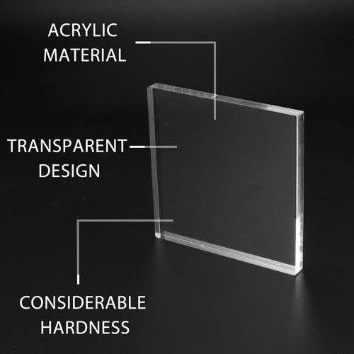 Clear Acrylic Stamp Block Set 5 Pieces