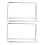 Desk Divider Support Clamp Silver 2 Pcs 6