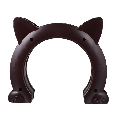 Interior Cat Door for Hollow Core Doors Brown