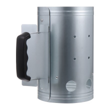 Portable charcoal chimney starter for BBQ picnics