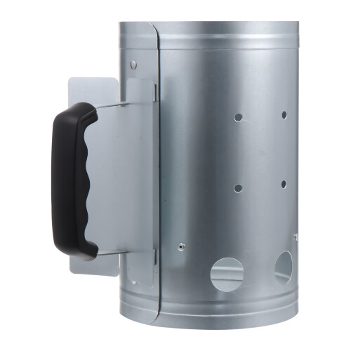 Portable charcoal chimney starter for BBQ picnics