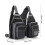 Fly Fishing Vest Grey Adjustable with Multiple Pockets 6