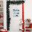 Christmas wall decoration blue snowflake snowman 6