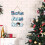 Christmas wall decoration blue snowflake snowman 7