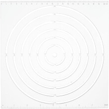 21 cm transparentes Acryl-Quiltlineal, rundes Patchworklineal, Kreisschablonen, multifunktionale Kreisschablonen für DIY-Nähprojekte,