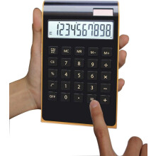 LINLIN 10-stelliger Standard-Tischrechner für den Businessbereich, Solar- und Batteriebetrieb