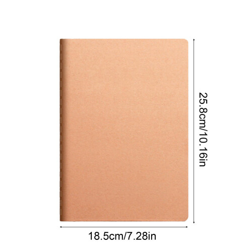 Kraft Paper Notebook A5 B5 A4 8mm Grid Softcover 2