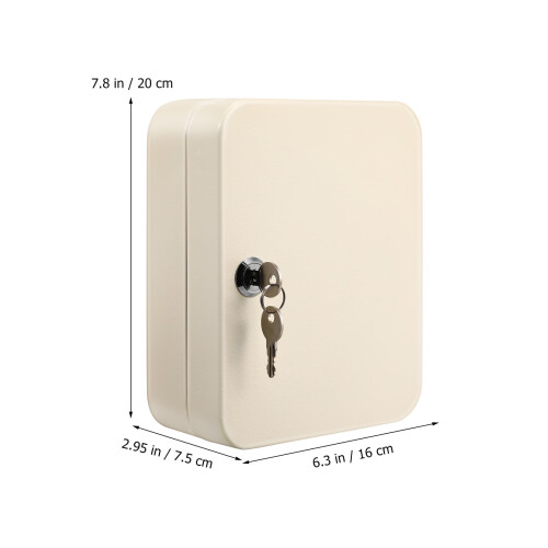 Key Storage Rack Wall-Mounted Steel Cabinet 1 Set 1