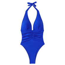 Women's one-piece padded swimsuit backless slim fit