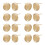 Guangmc alloy flat earring posts studs 20 pcs 1
