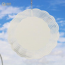 DIY sublimation wind chime pendant for Christmas garden