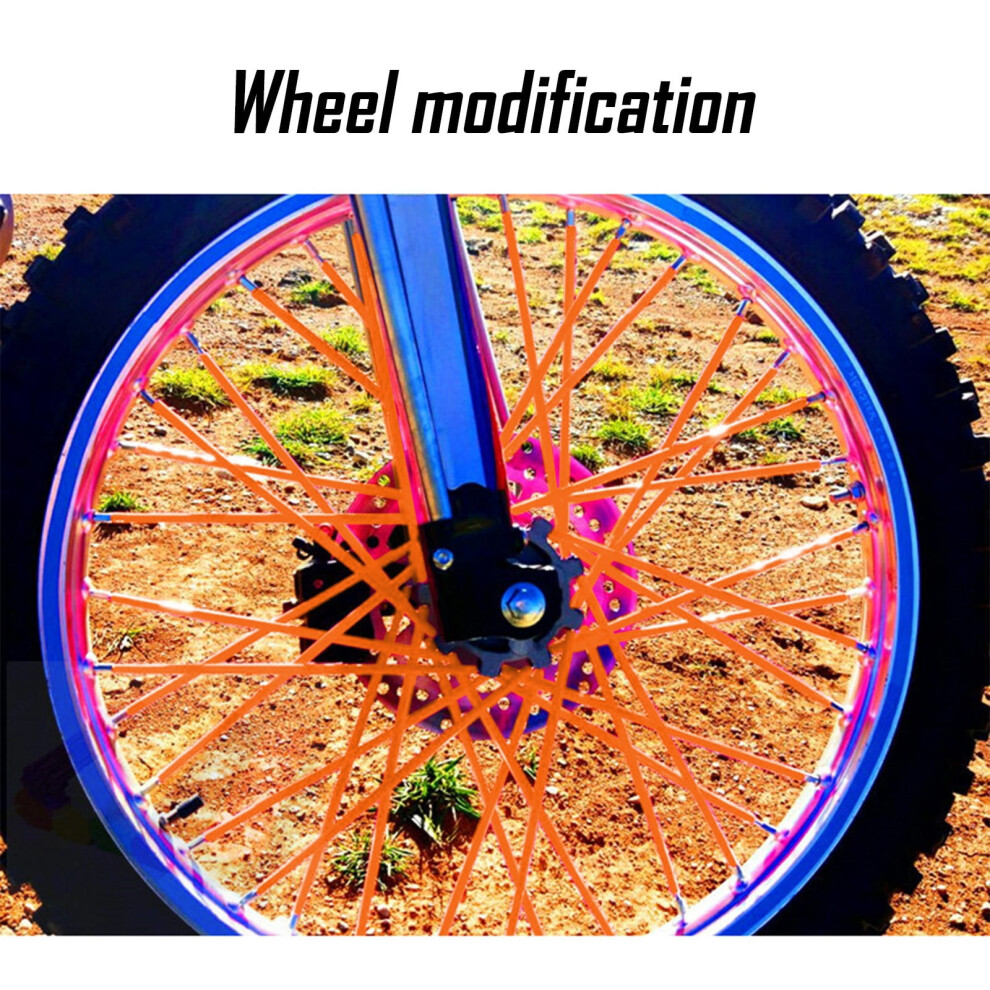 Dirt Bike Spoke Covers Universal Wheel Rim Skins 72 Pcs 9399596358697
