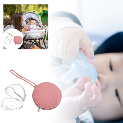 BPA-Free Pacifier Holder Case Silicone Pouch 1 Pack 1