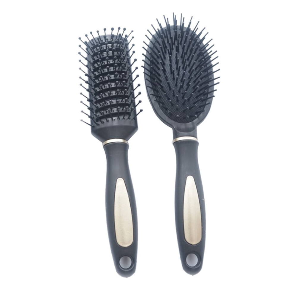 Portable Plastic Hair Comb for Scalp Massage 2 pcs