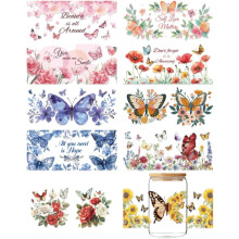 PVC heat transfer paper for UV sublimation cups butterfly