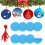 Christmas sublimation ornament blank round double-sided red 1