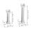 White Plastic Cake Support Pillars 8 Pieces 2