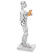 Resin Office Desk Decor Minimalist Bookshelf Woman Figure