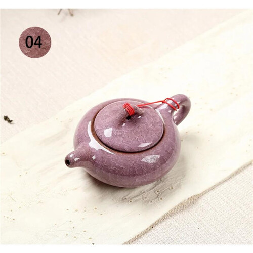 Chinese Red Teapot Ice Crack Glaze Design 1 Piece 1